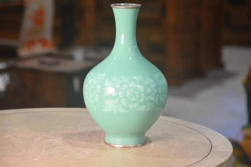 Japanese Cloisonne Vase by Ando Height:240mm