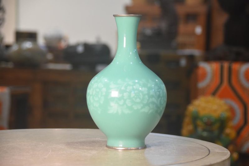 Japanese Cloisonne Vase by Ando Height:240mm - Image 3