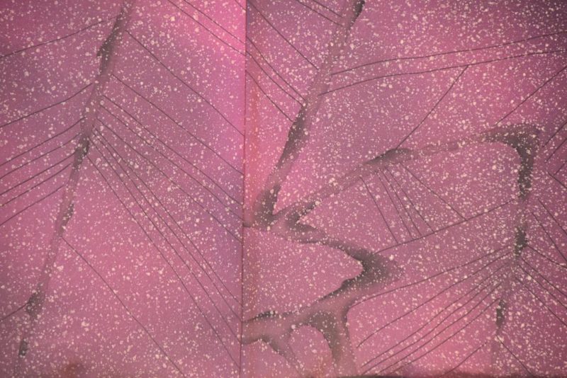 Cosmic Purple Silk Vintage Japanese Haori Jacket - Image 2