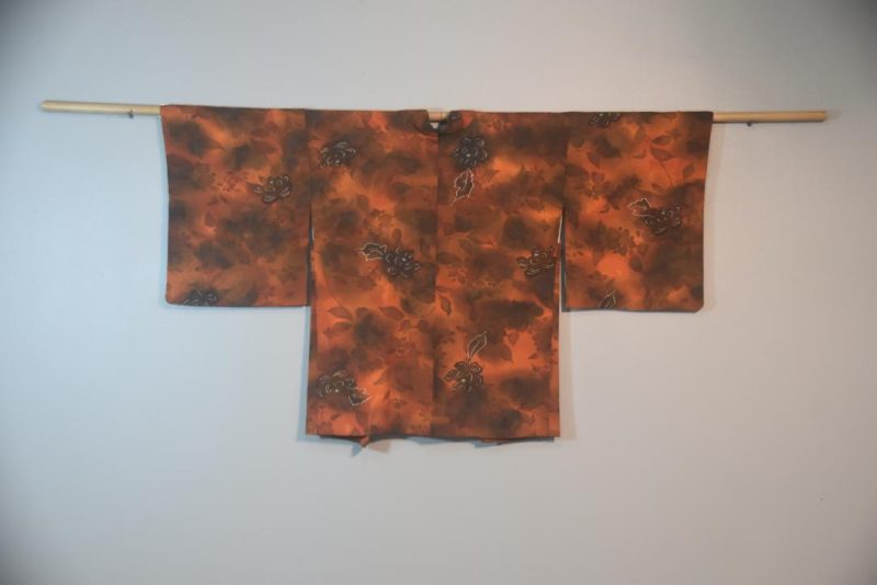 Warm Tones Silk Vintage Japanese Haori Jacket