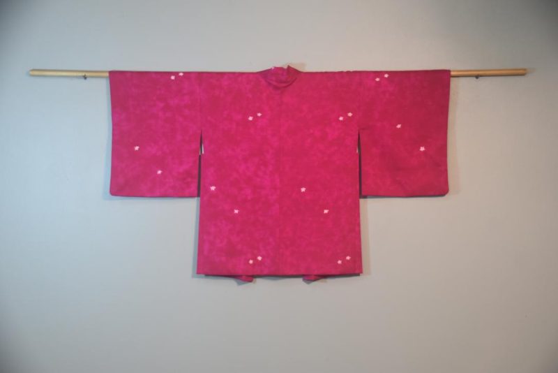 Sizzling Cerise Silk Vintage Japanese Haori Jacket