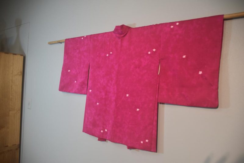 Sizzling Cerise Silk Vintage Japanese Haori Jacket - Image 7