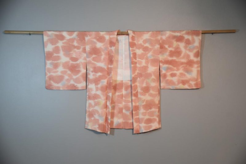 Water Colours Vintage Japanese Silk Haori Jacket - Image 6