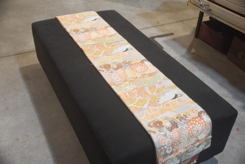 Japanese Vintage Silk Maru Obi Sash Length:4000mm - Image 5