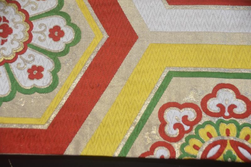 Vintage Silk Maru Obi Sash Length:4000mm - Image 6