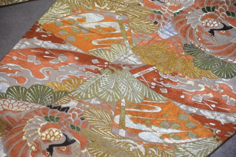 Japanese Vintage Silk Maru Obi Sash Table Runner Length:4000mm - Image 3