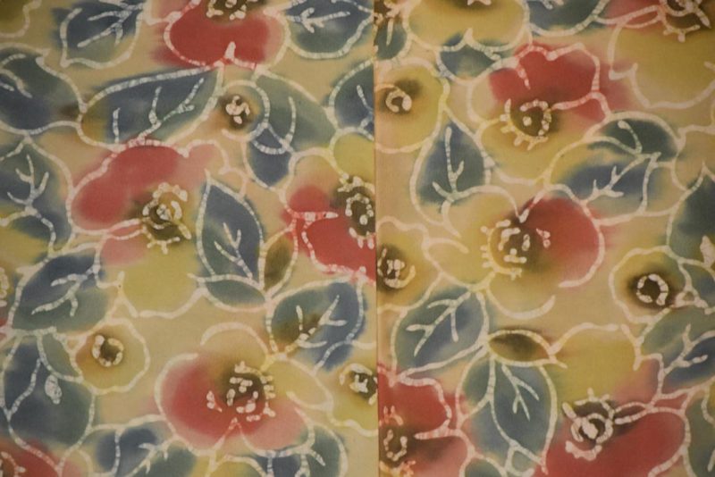 Floral Silk Vintage Japanese Haori Jacket - Image 2