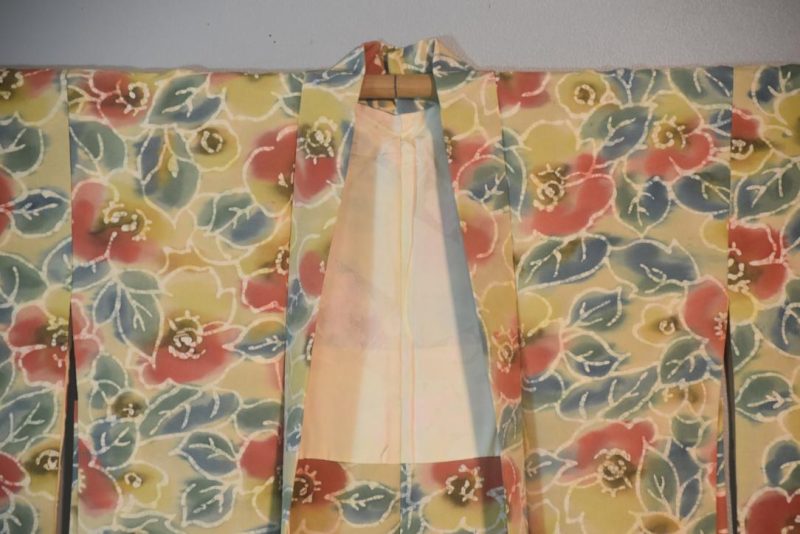 Floral Silk Vintage Japanese Haori Jacket - Image 3