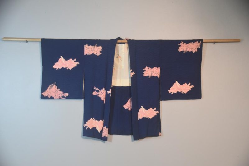 Genji Silk Vintage Japanese Haori Jacket - Image 6