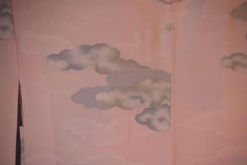 In The Clouds Silk Vintage Japanese Haori Jacket - Image 2