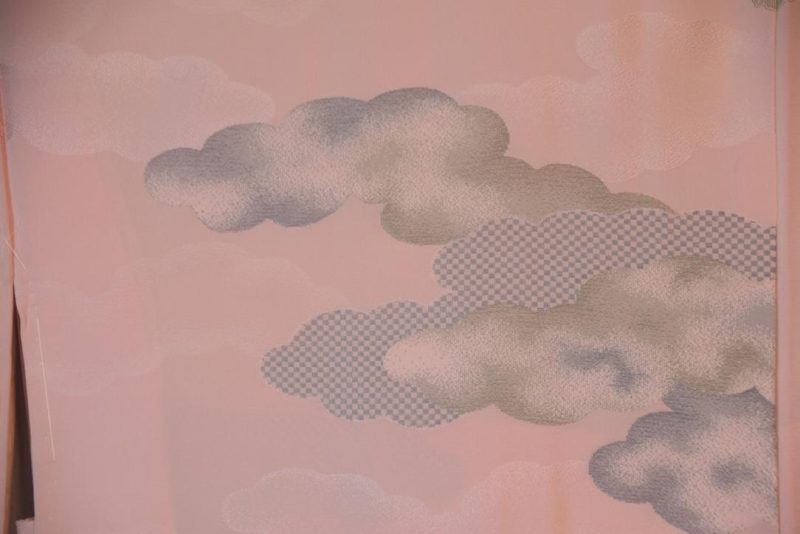 In The Clouds Silk Vintage Japanese Haori Jacket - Image 5