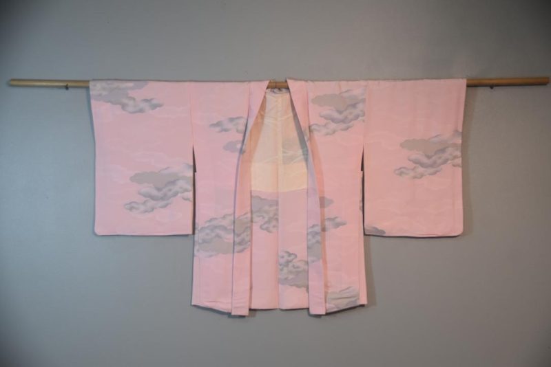 In The Clouds Silk Vintage Japanese Haori Jacket - Image 6