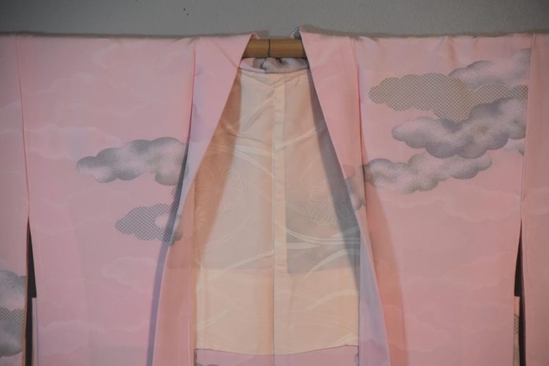 In The Clouds Silk Vintage Japanese Haori Jacket - Image 4