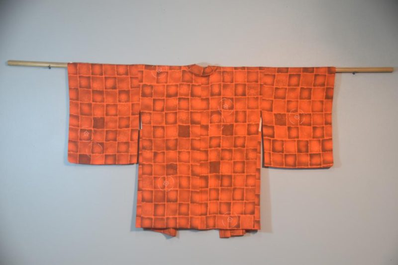 Wild Checks Vintage Japanese Silk Haori Jacket