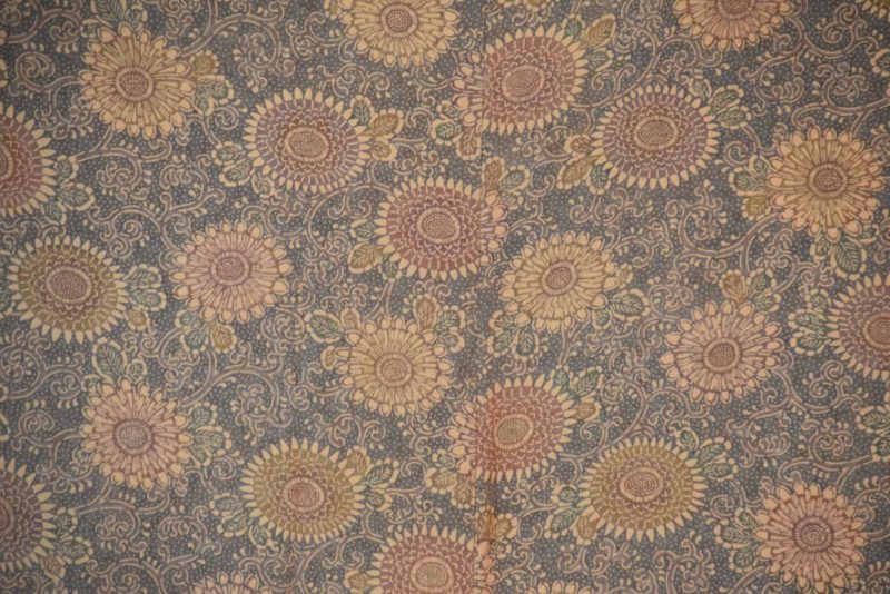 Chrysanthemums Vintage Japanese Silk Haori Jacket - Image 3