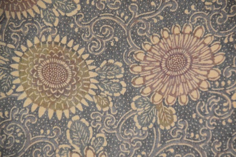 Chrysanthemums Vintage Japanese Silk Haori Jacket - Image 2