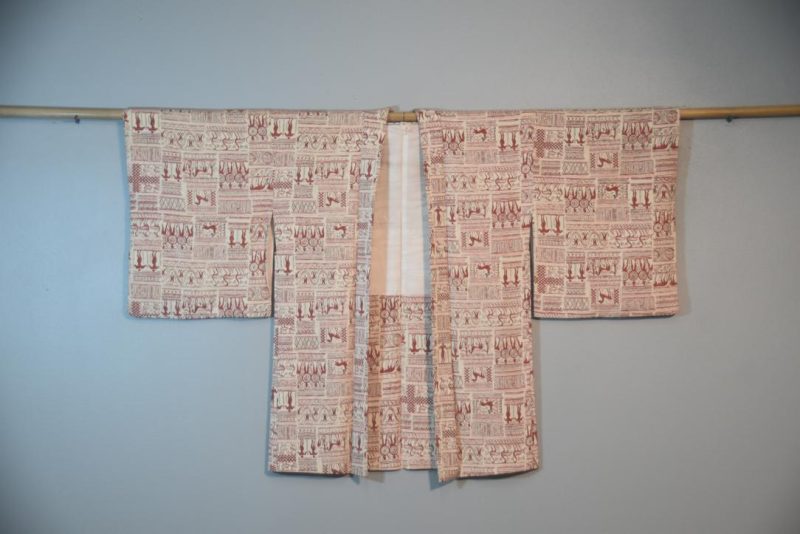 Egypt Vintage Japanese Silk Haori Jacket - Image 4
