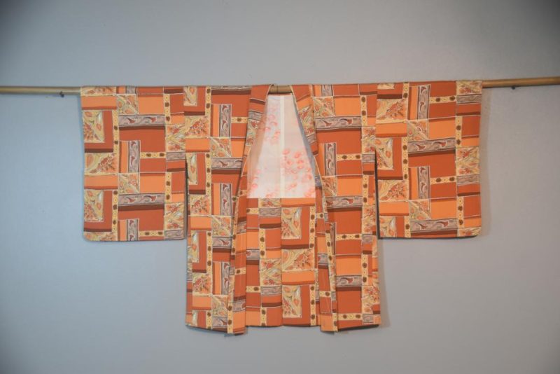 Quirky Fun Vintage Japanese Silk Haori Jacket - Image 3