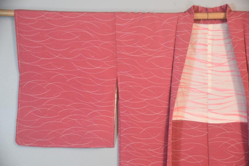 Pink Vintage Japanese Haori Jacket - Image 3