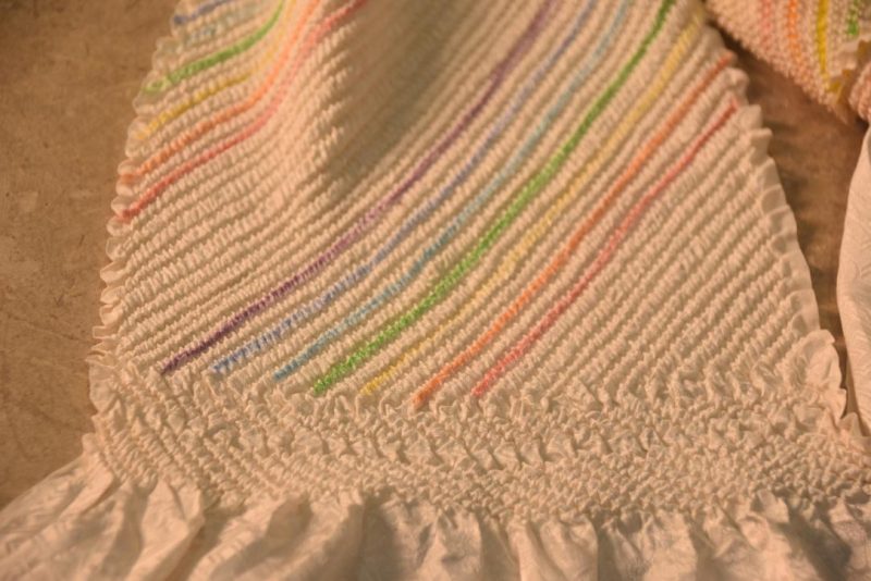Japanese Rainbow Shibori Obi Silk Sash Length:1390mm - Image 2