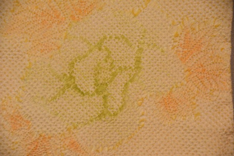 Lemon Vintage Japanese Silk Shibori Haori Jacket - Image 7