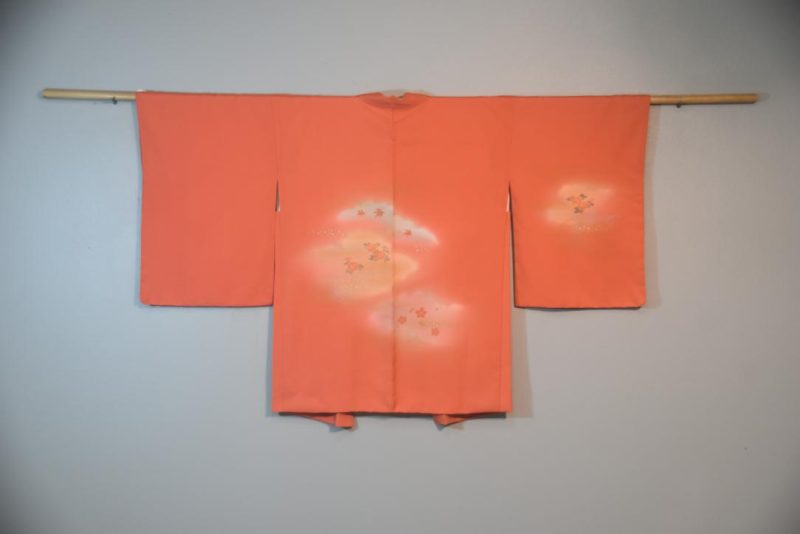 Warm Peach Vintage Japanese Silk Haori Jacket