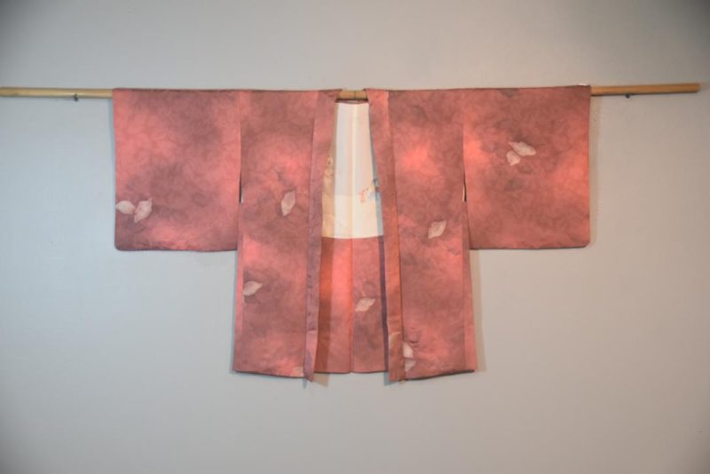 Moody Mauve Vintage Japanese Silk Haori Jacket - Image 5
