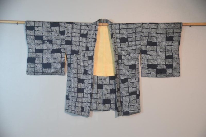 Navy Shibori Vintage Japanese Haori Jacket