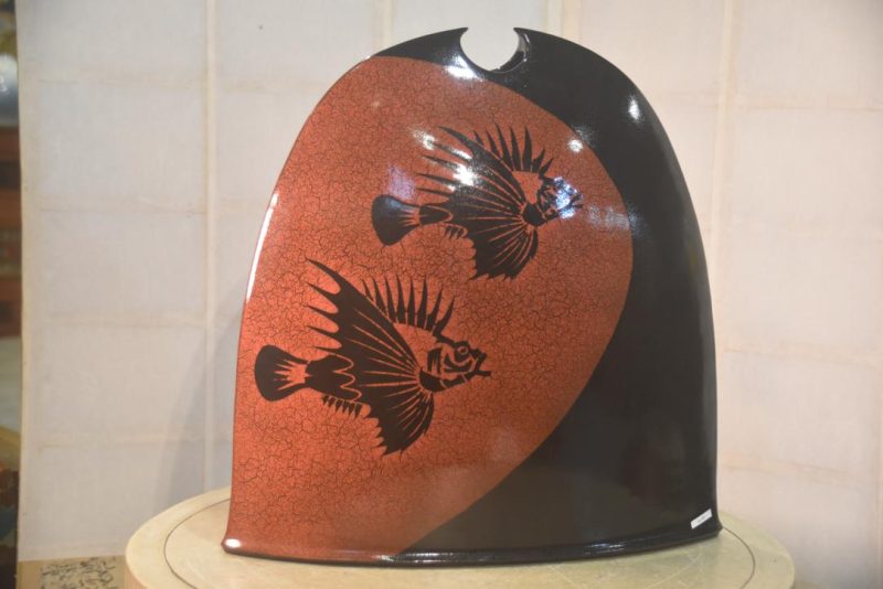 Contemporary Japanese Studio Pottery Vase Width:480mm - Image 9