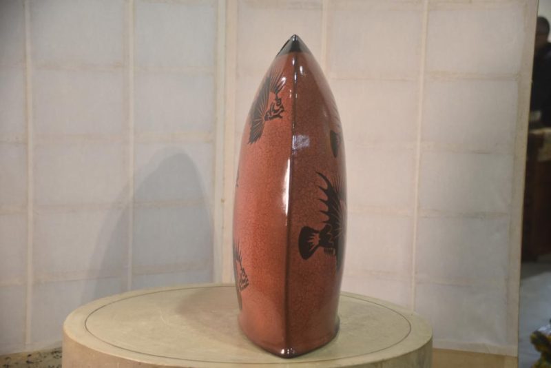 Contemporary Japanese Studio Pottery Vase Width:480mm - Image 7