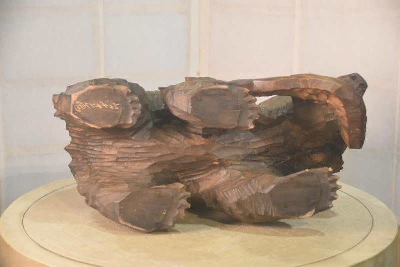 Carved Wooden Hokkaido Bear Width:400mm - Image 3