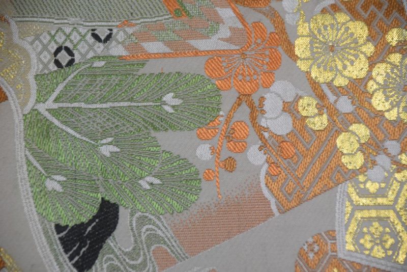 Japanese Vintage Silk Maru Obi Sash Table Runner Length:4000mm - Image 2