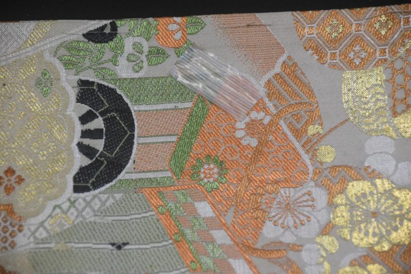 Japanese Vintage Silk Maru Obi Sash Table Runner Length:4000mm - Image 7