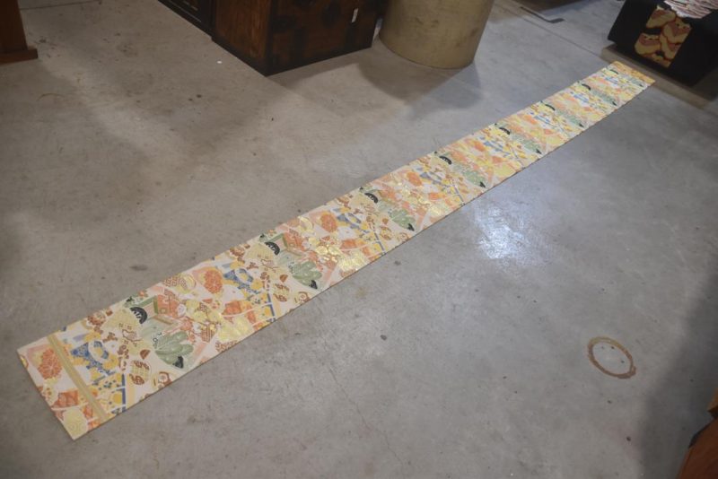 Japanese Vintage Silk Maru Obi Sash Table Runner Length:4000mm - Image 6