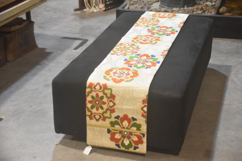 Japanese Vintage Maru Obi Sash Table Runner Length:4000mm