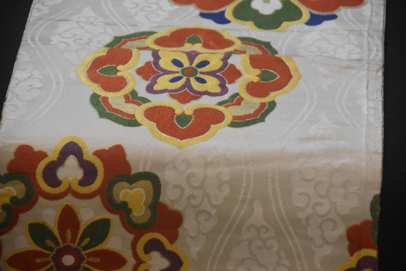 Japanese Vintage Maru Obi Sash Table Runner Length:4000mm - Image 8