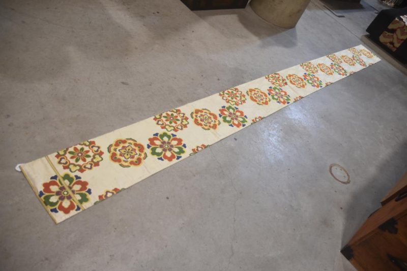 Japanese Vintage Maru Obi Sash Table Runner Length:4000mm - Image 5