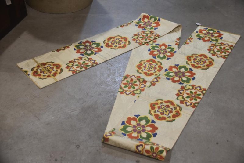 Japanese Vintage Maru Obi Sash Table Runner Length:4000mm - Image 4