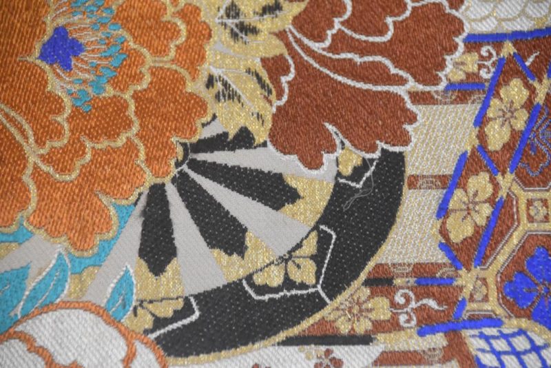 Japanese Vintage Silk Maru Obi Sash Table Runner Length:4000mm - Image 10