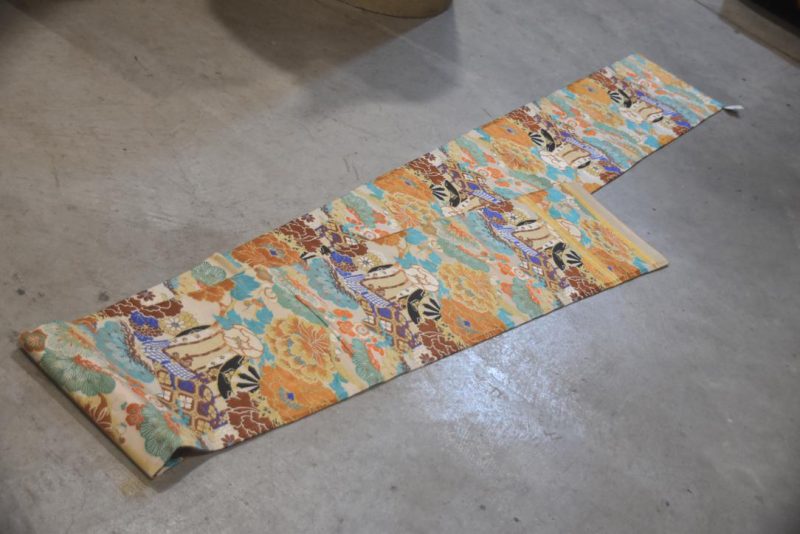 Japanese Vintage Silk Maru Obi Sash Table Runner Length:4000mm - Image 3