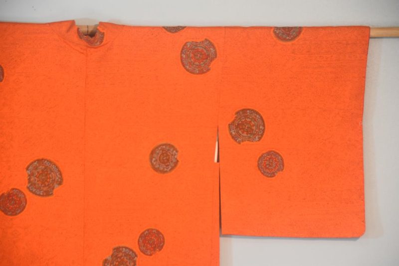 Roman Disks Vintage Japanese Silk Haori Jacket - Image 6
