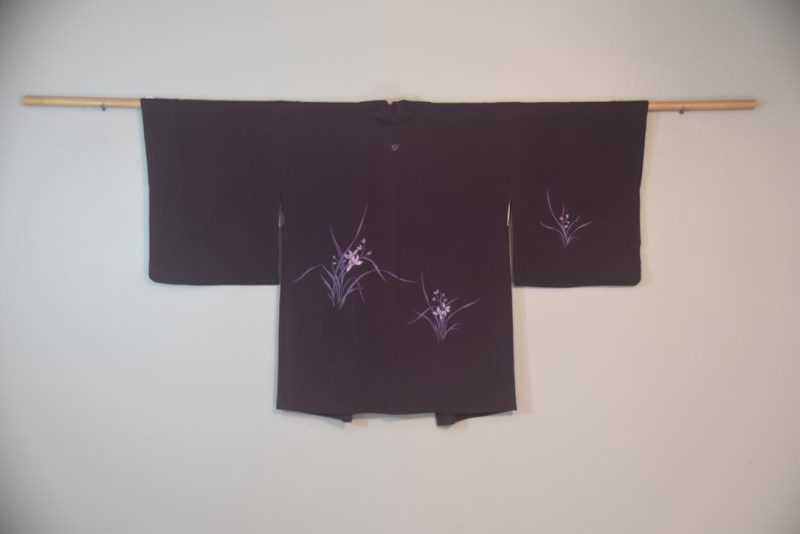 Deep Purple Vintage Japanese Silk Haori Jacket