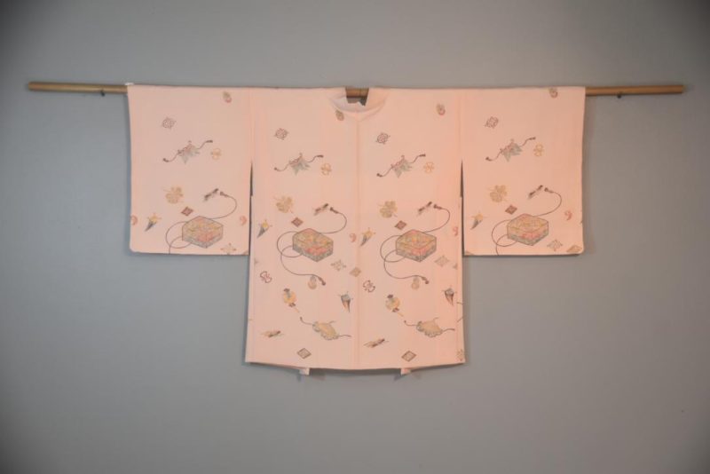 Pale Pink Vintage Japanese Silk Haori Jacket