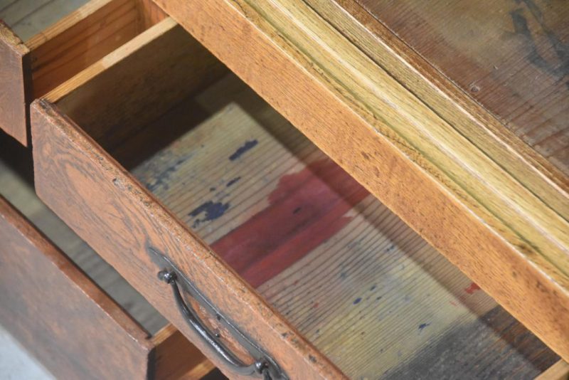 Gifu Region Elm Merchant's Chest Width:970mm - Image 8