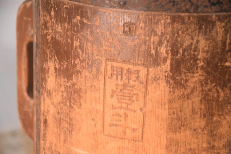 Japanese Round Wooden Rice Measure Bucket Height:315mm - Image 2