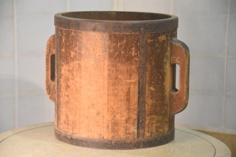Japanese Round Wooden Rice Measure Bucket Height:315mm - Image 5