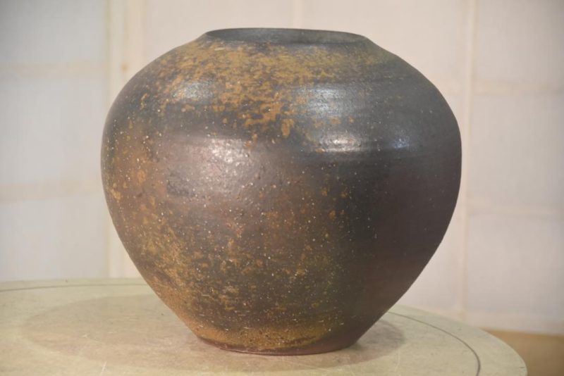 Japanese Bizen Pottery Vase Width:290mm - Image 6
