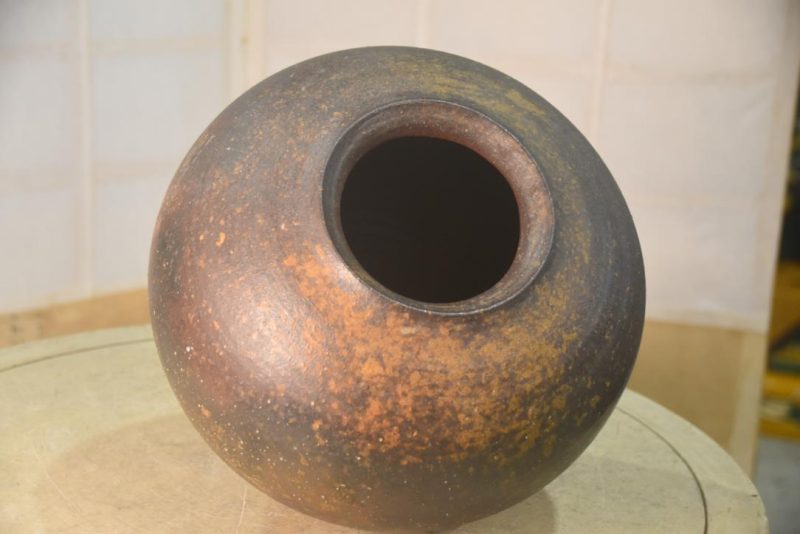 Japanese Bizen Pottery Vase Width:290mm - Image 5