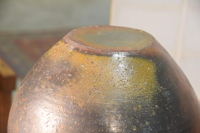 Japanese Bizen Pottery Vase Width:290mm - Image 3