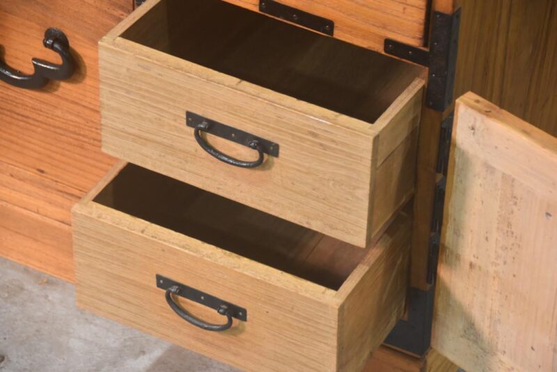 Japanese Antique 2 Section Clothing Chest Width:940mm - Image 9